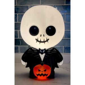 Nightmare Before Christmas Halloween 14" Light Up Blow Mold Jack Skellington NEW